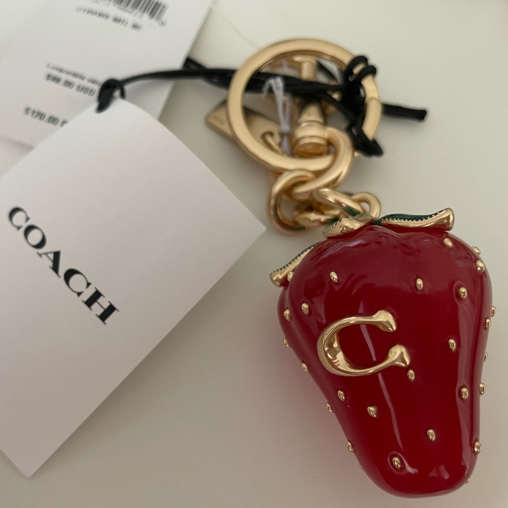Coach Strawberry Bag/Key Charm